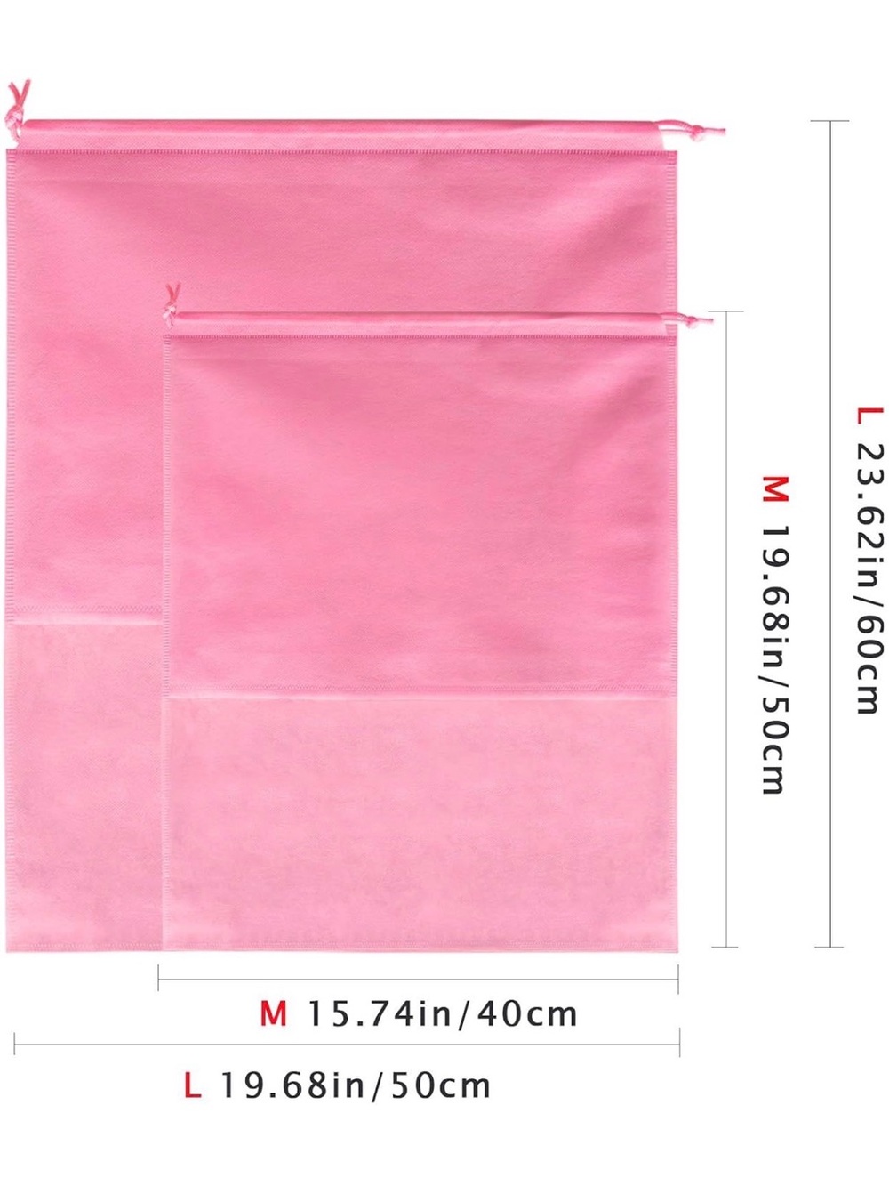 8PCS Dust Bags for Handbags Jumbo Travel Shoe Bags Purses Organizers Storage - Picture 3 of 5